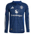 Bruno Fernandes Manchester United adidas 2024/25 Away Long Sleeve Player Authentic T-shirt - Navy