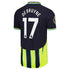 Kevin De Bruyne Manchester City Puma 2024/25 Away Player Authentic T-shirt - Navy