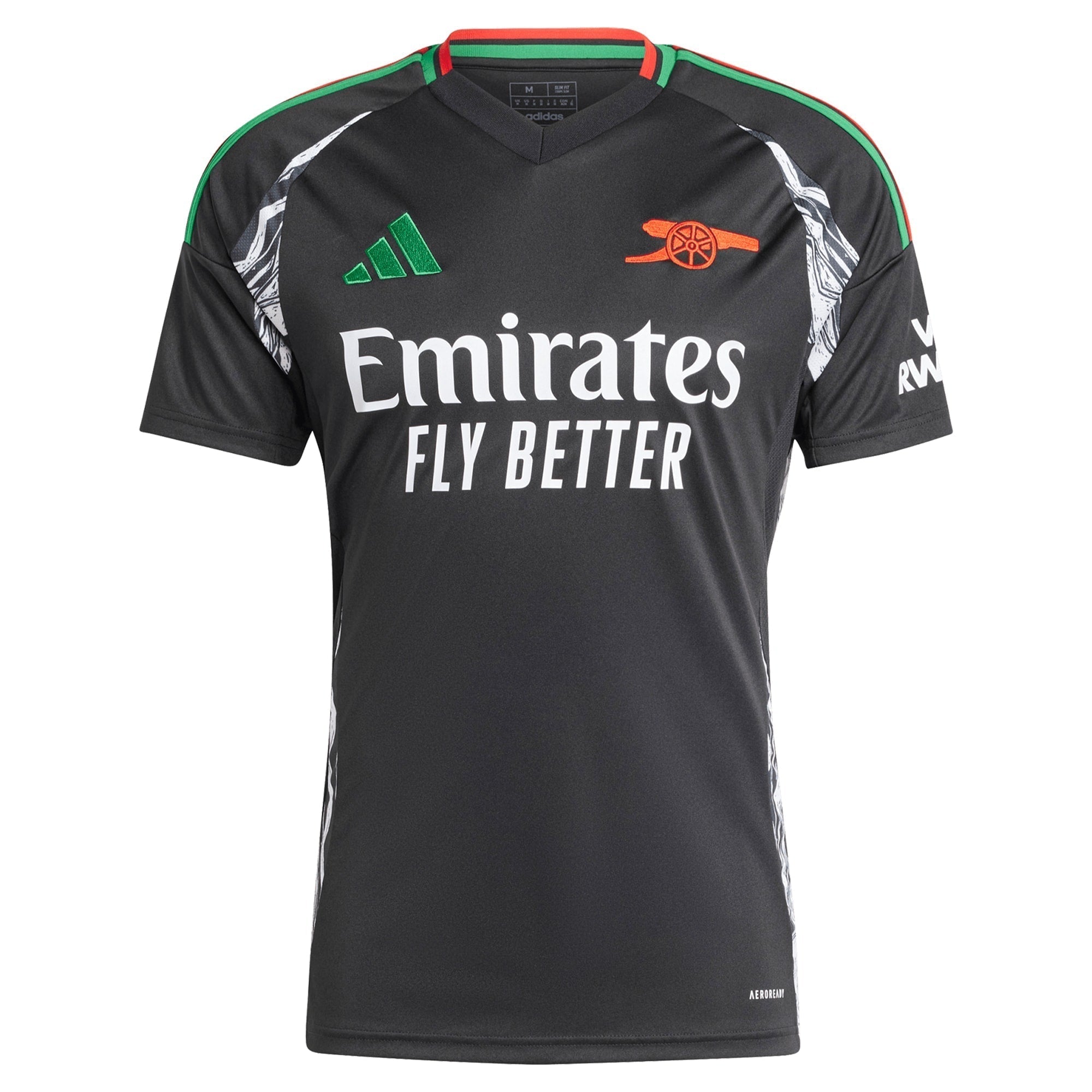 Arsenal adidas 2024/25 Away Custom Authentic T-shirt - Black