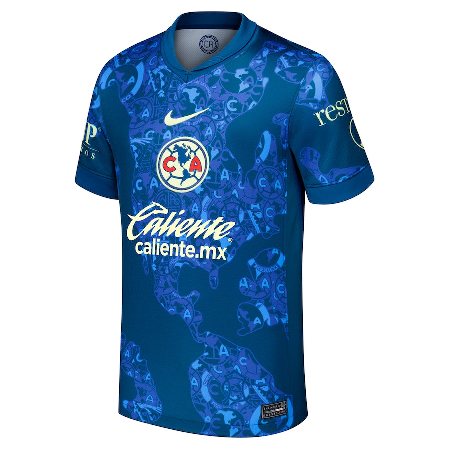 Álvaro Fidalgo Club America Nike 2024/25 Away Player Authentic T-shirt - Blue