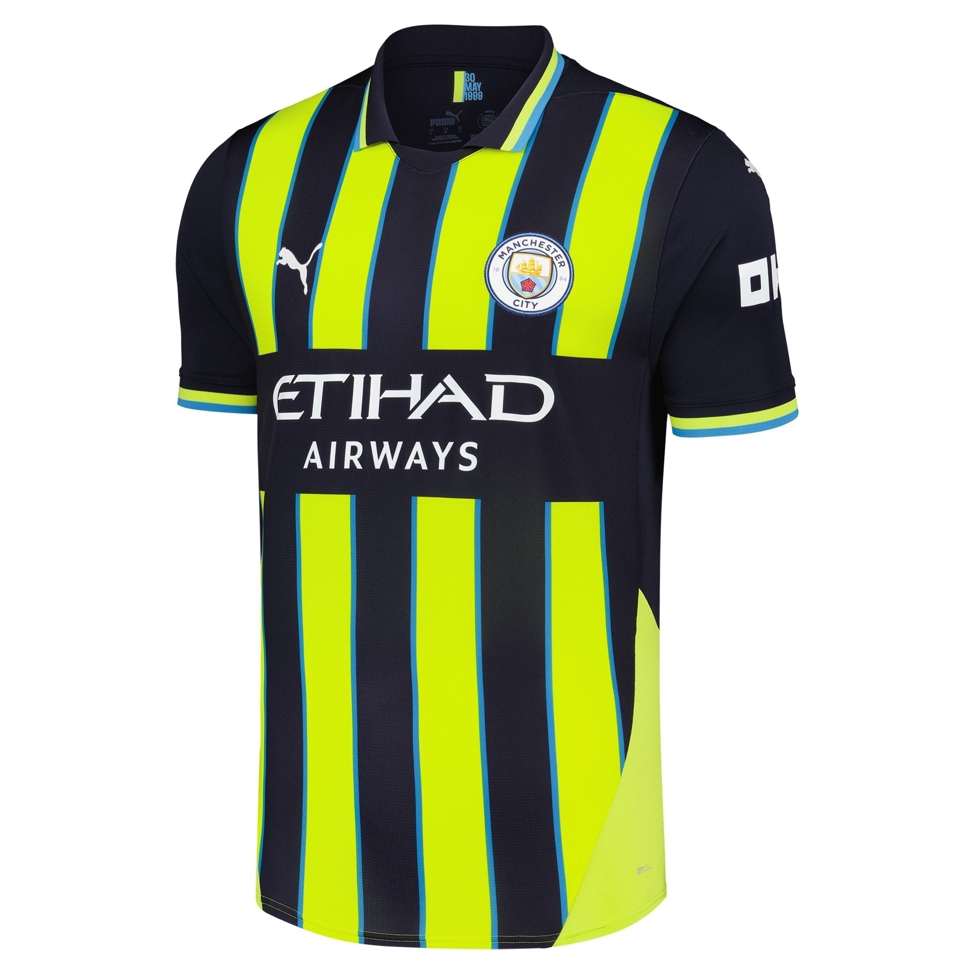 Erling Haaland Manchester City Puma 2024/25 Away Player Authentic T-shirt - Navy