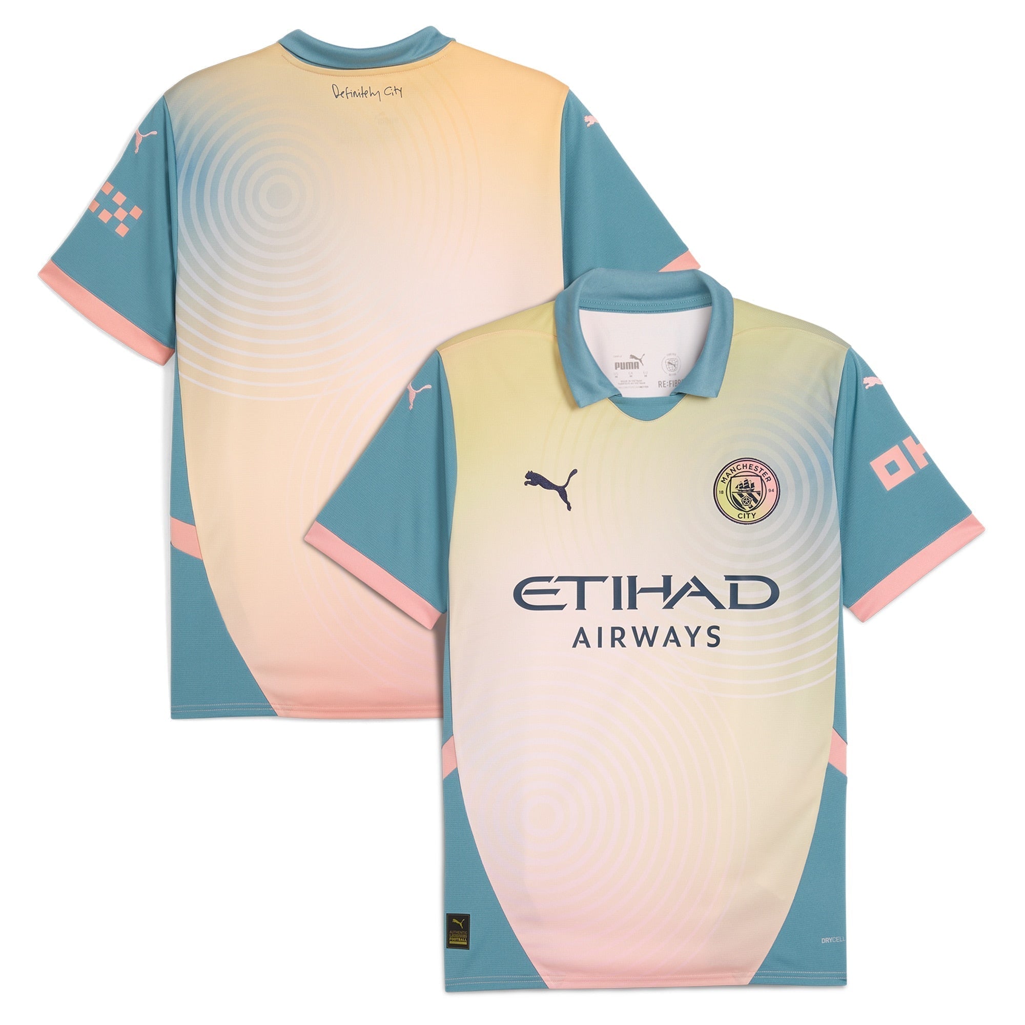 Manchester City Puma 2024/25 Fourth Authentic T-shirt - Blue