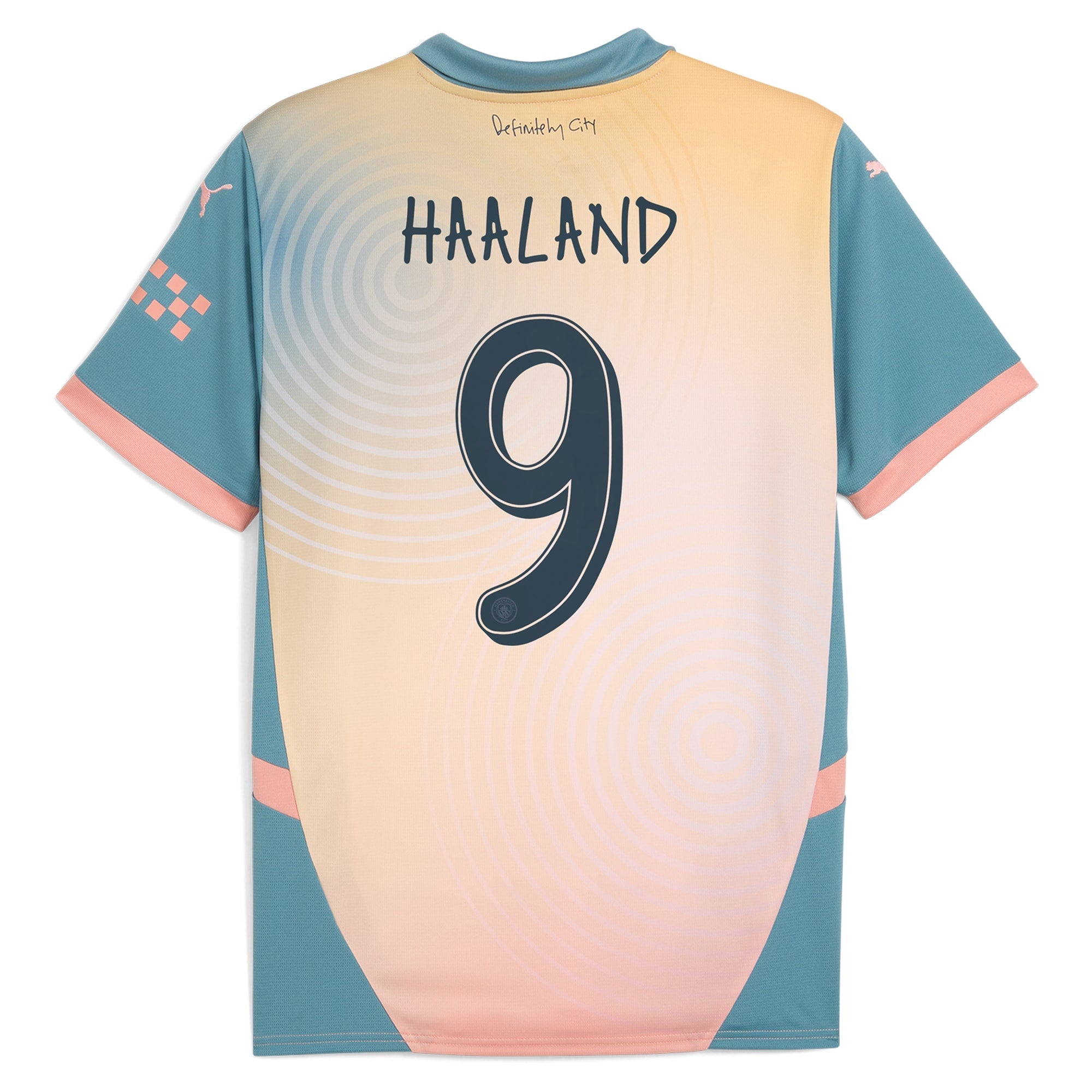 Erling Haaland Manchester City Puma 2024/25 Fourth Player Authentic T-shirt - Blue