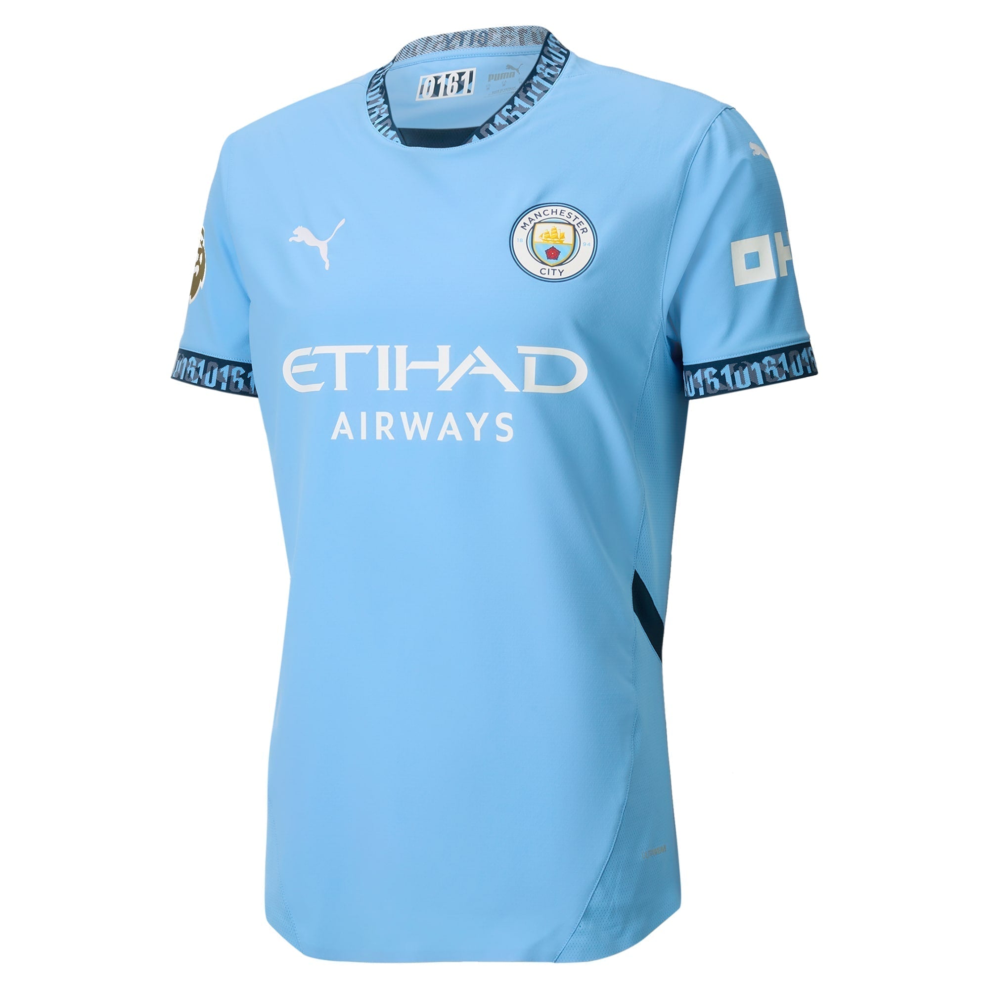 Jack Grealish Manchester City Puma 2024/25 Home Player Authentic T-shirt - Light Blue