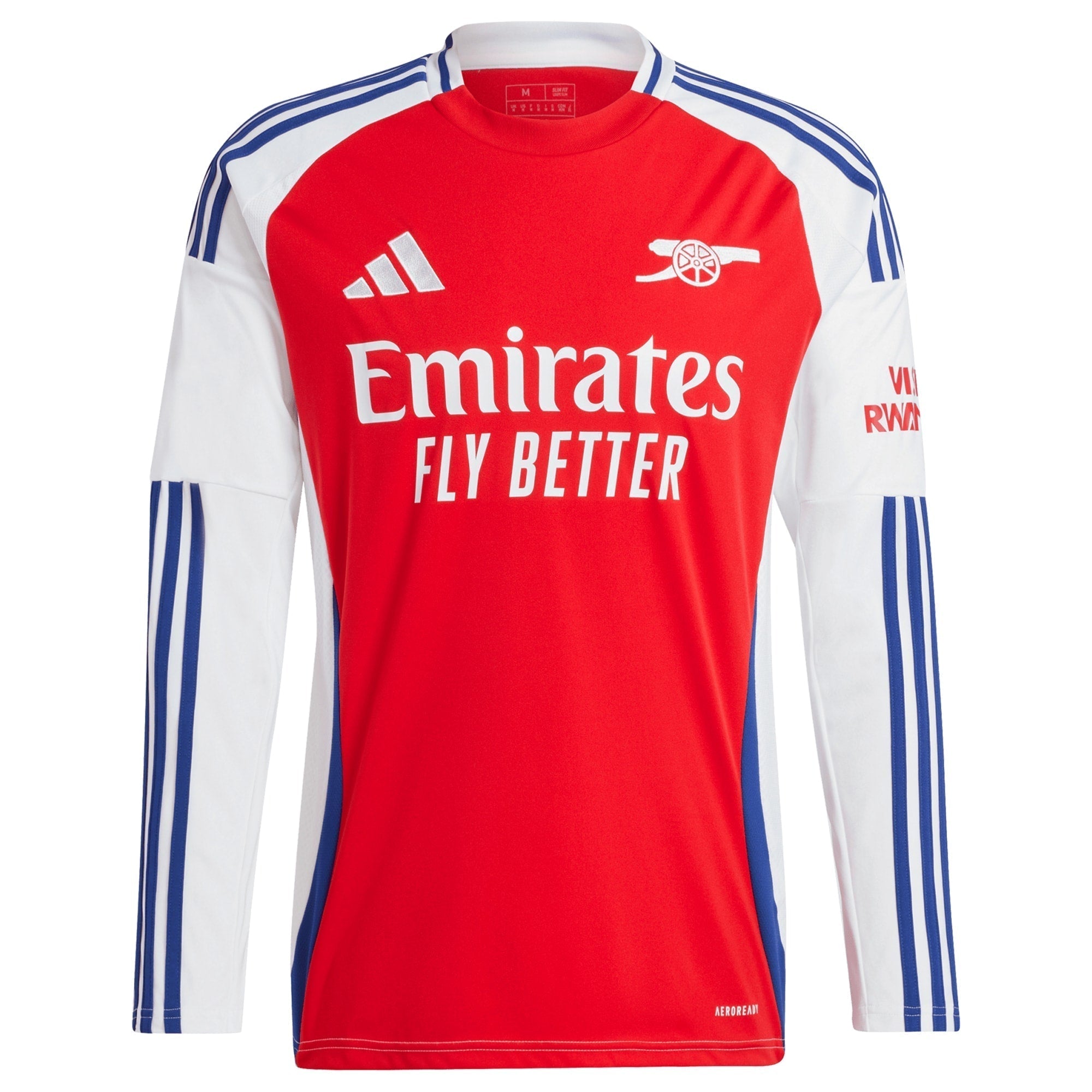 Bukayo Saka Arsenal adidas 2024/25 Home Long Sleeve Player Authentic T-shirt – Red