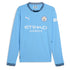 Manchester City Puma 2024/25 Home Long Sleeve Authentic T-shirt - Light Blue