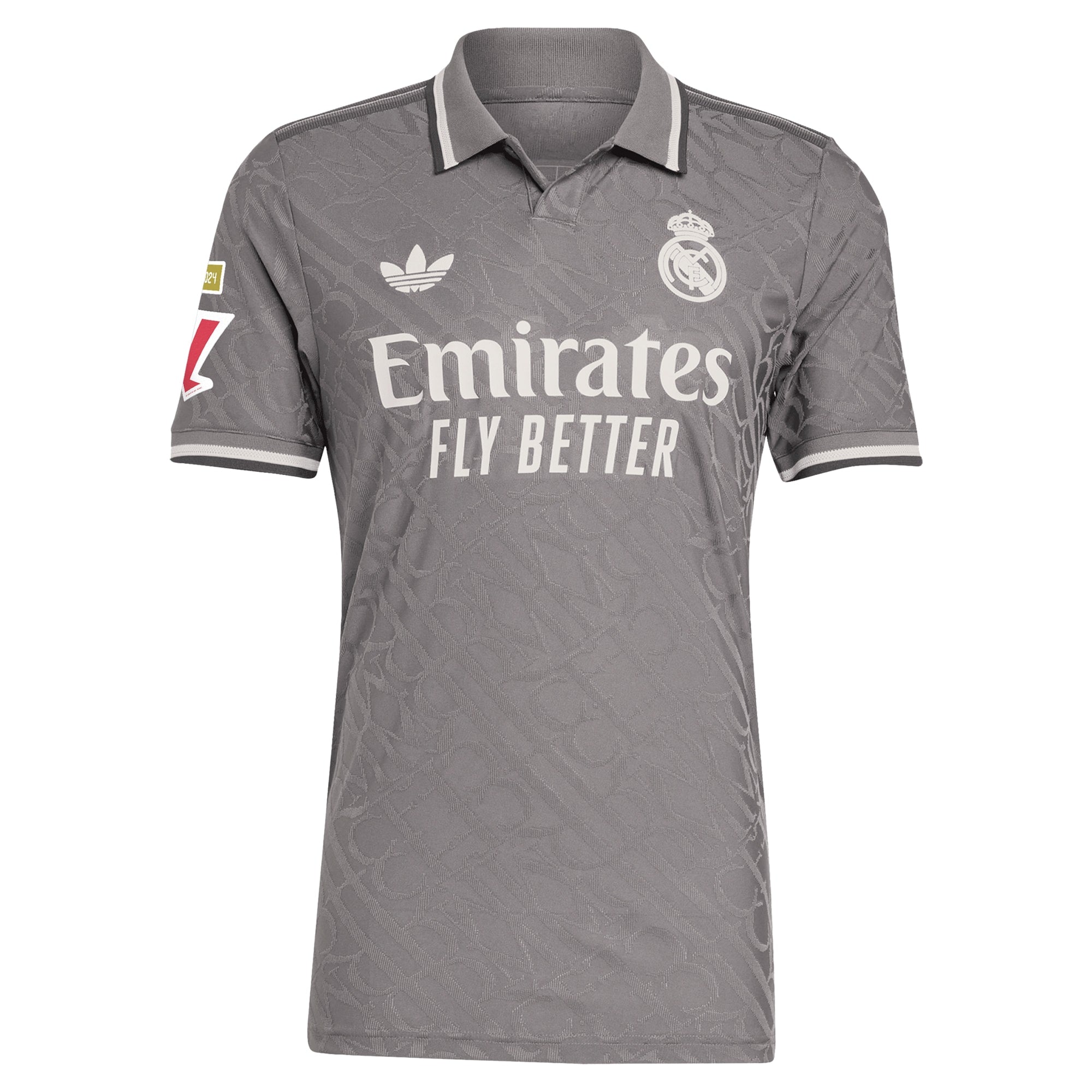 Real Madrid adidas Originals 2024/25 Third Authentic T-shirt - Charcoal