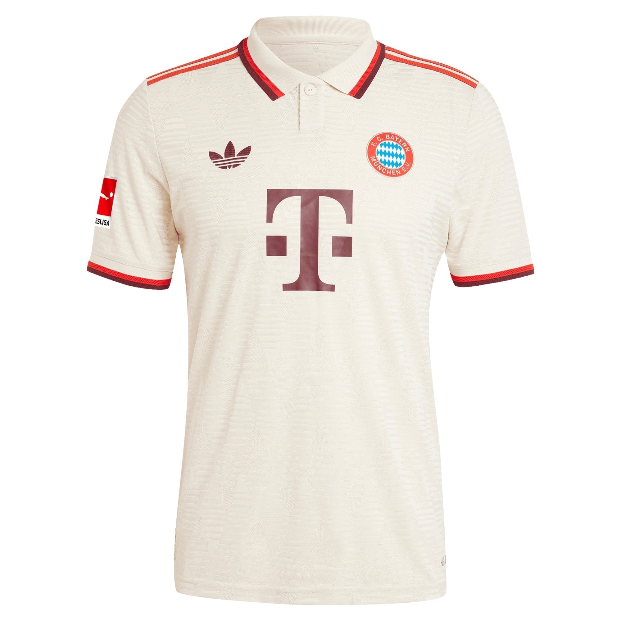Jamal Musiala Bayern Munich adidas Originals 2024/25 Third Player Authentic T-shirt - Cream