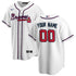 Atlanta Braves Nike Home Custom Authentic T-shirt - White