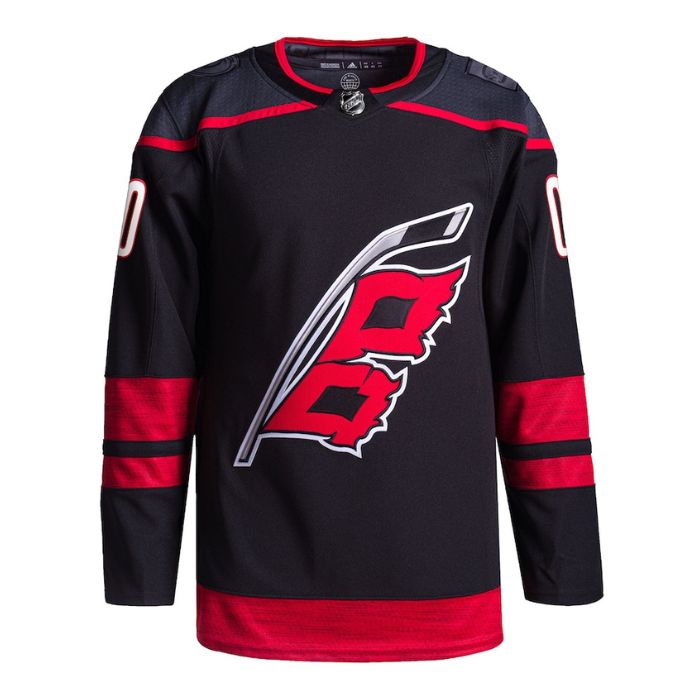 Carolina Hurricanes Unisex Alternate Primegreen Pro Personalized Jersey - Black - Jersey Teams World