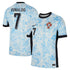 Cristiano Ronaldo Portugal National Team Shirt 2024/25 Nike Away Authentic T-shirt – Blue