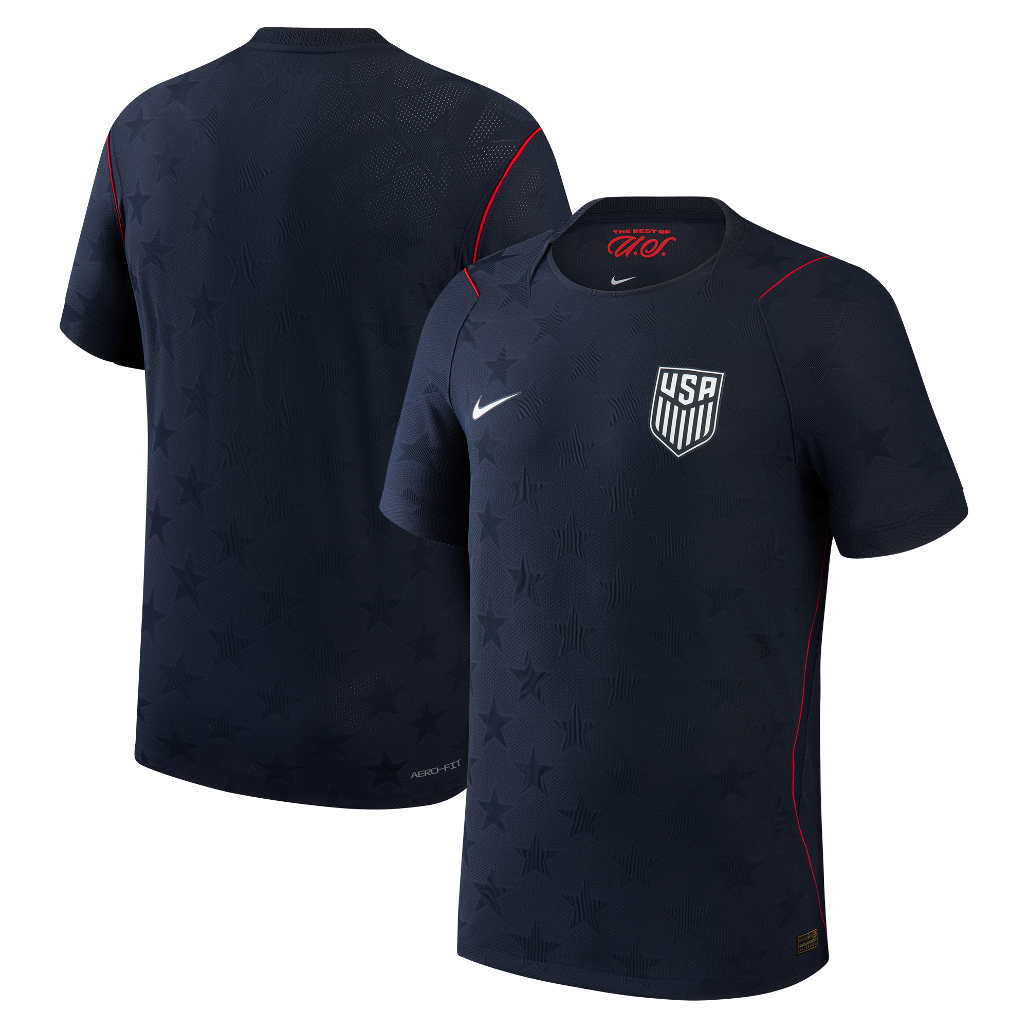 Custom 2026 Away-Design Graphic Top –  Blue Shirt – Star Pattern Print (USA)