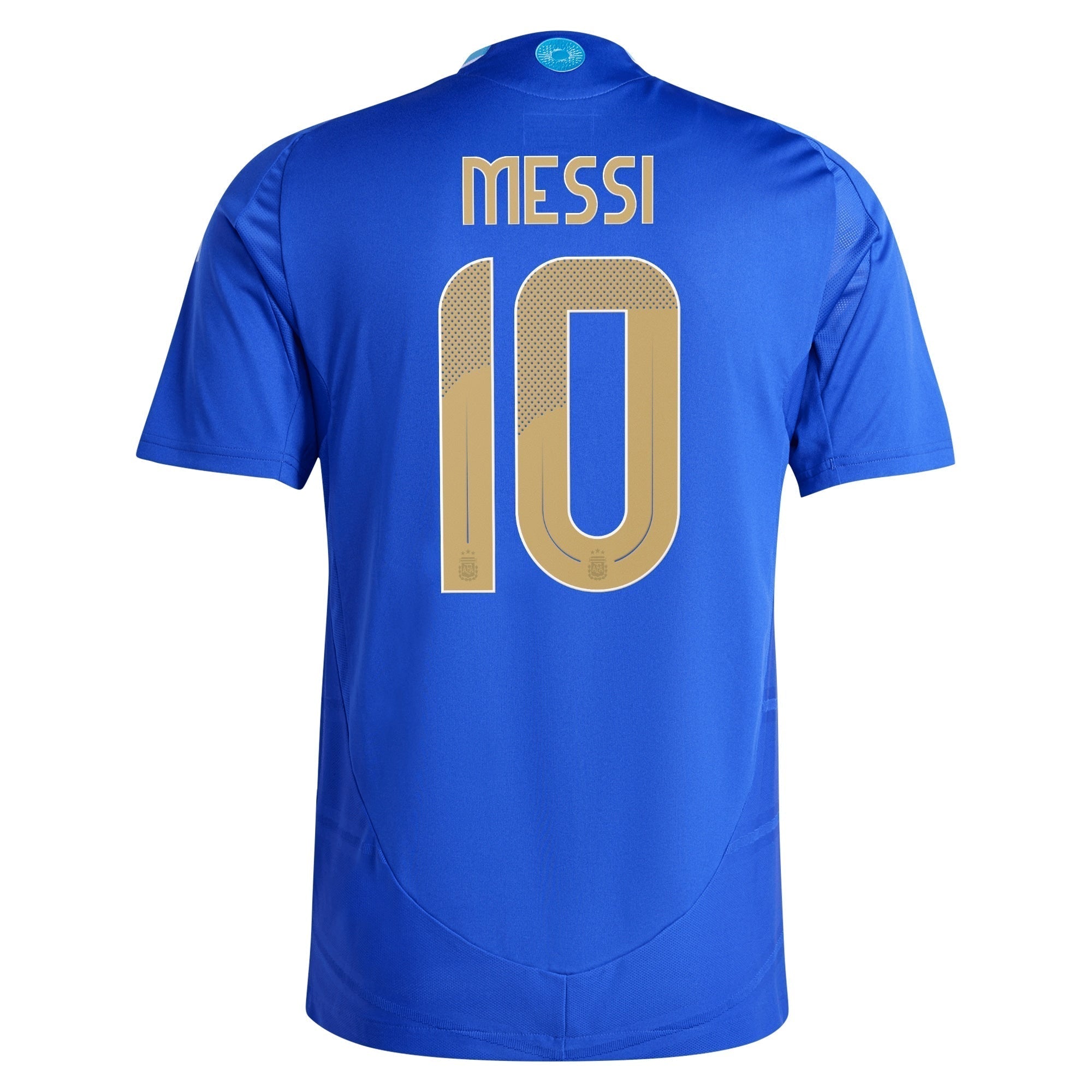 Lionel Messi Argentina National Team adidas 2024 Shirt Away Player Authentic T-shirt - Blue