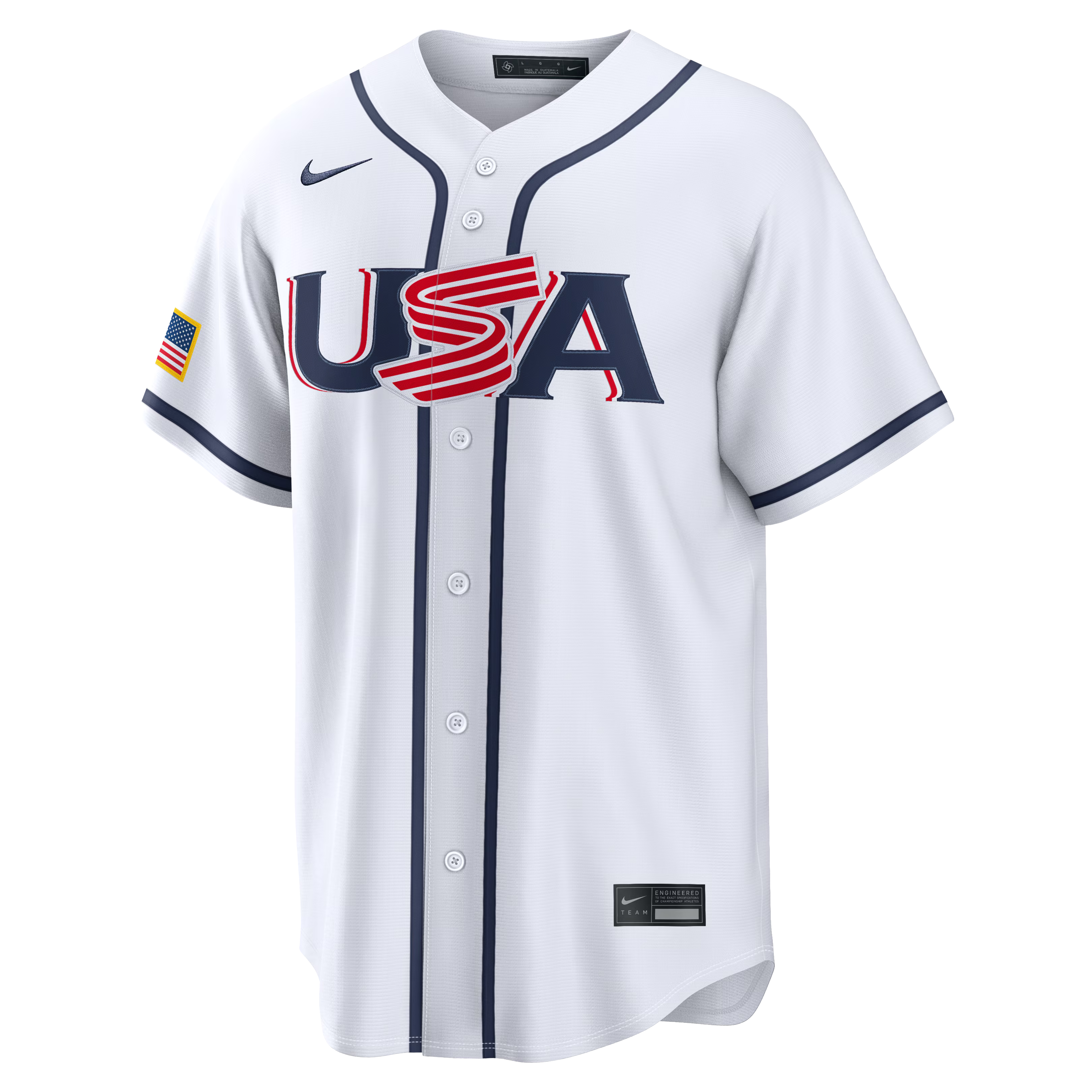Nike USA Baseball 2026 World Baseball Classic Home Stadium Jersey – Pete Crow-Armstrong #1 – White