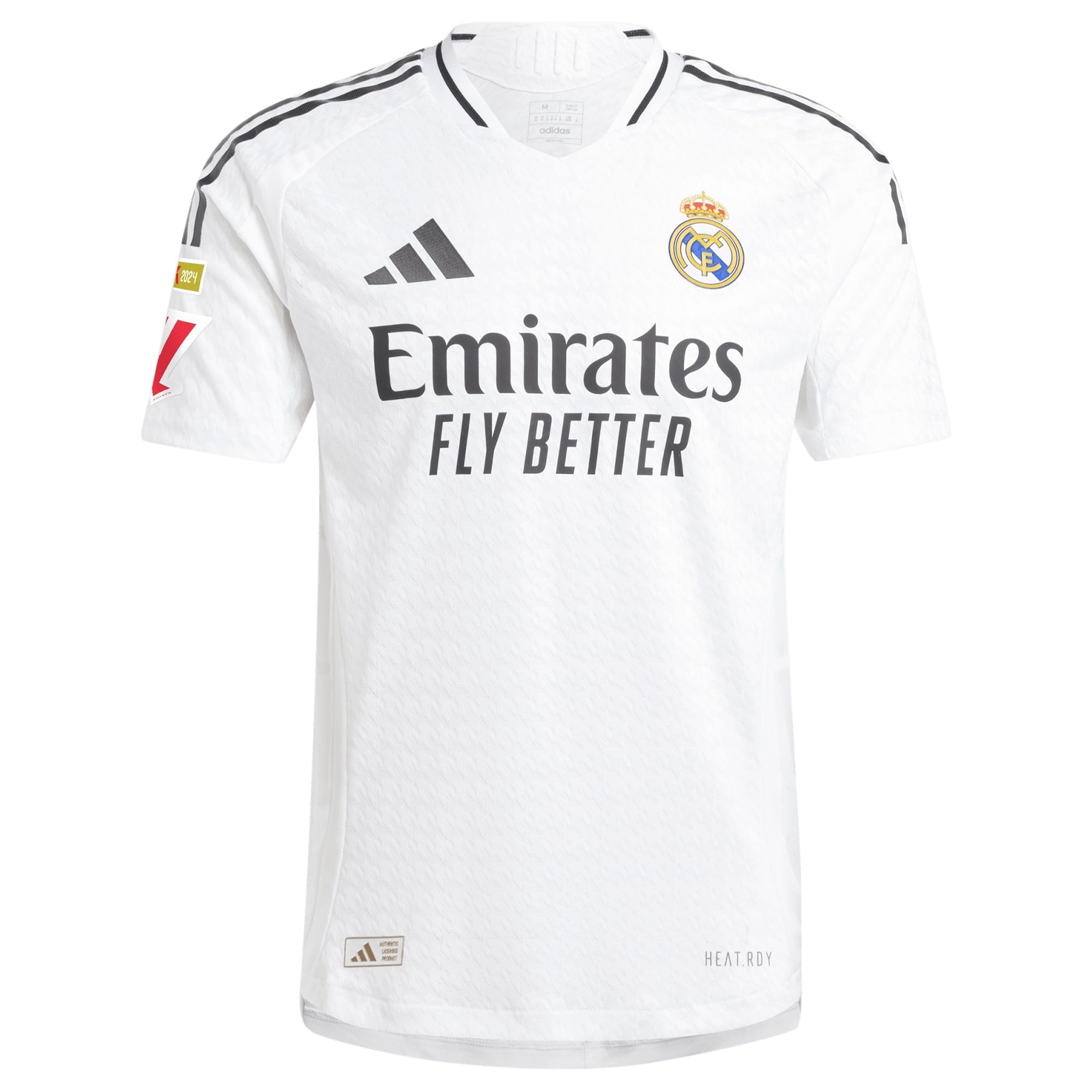 Real Madrid adidas 2024/25 Home Shirt Custom Authentic T-shirt - White