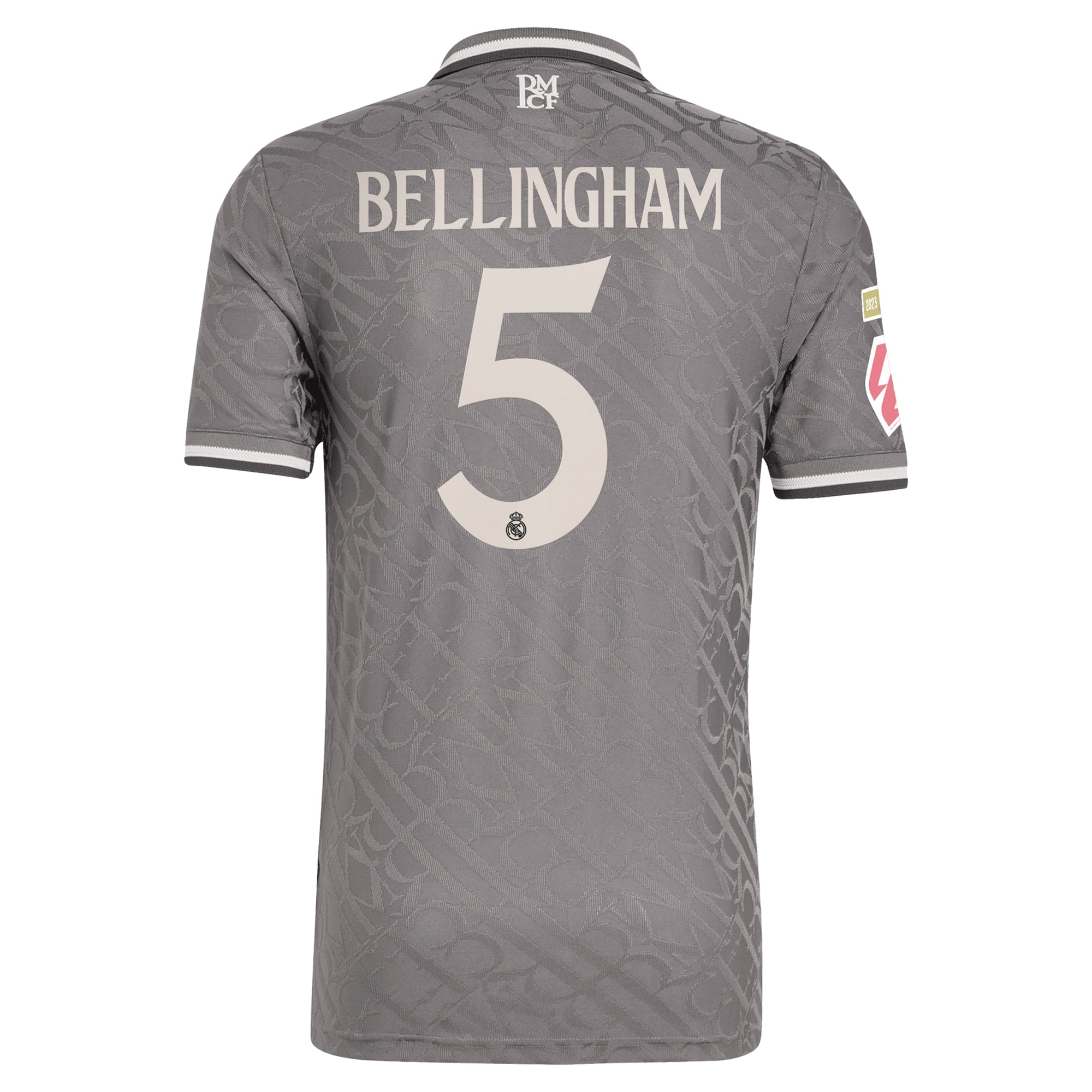Real Madrid adidas 2024/25 Third Jude Bellingham 5 Player Authentic T-shirt - Charcoal