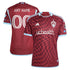 Colorado Rapids adidas 2024 One Flag Kit Custom Authentic T-shirt - Burgundy