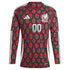 Mexico National Team adidas 2024 Home Custom Long Sleeve Authentic T-shirt - Burgundy