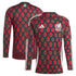 Mexico National Team adidas 2024 Home Long Sleeve Authentic T-shirt - Burgundy