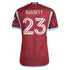 Cole Bassett Colorado Rapids adidas 2024 One Flag Kit Player Authentic T-shirt - Burgundy