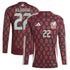 Hirving Lozano Mexico National Team adidas 2024 Home Player Long Sleeve Authentic T-shirt - Burgundy