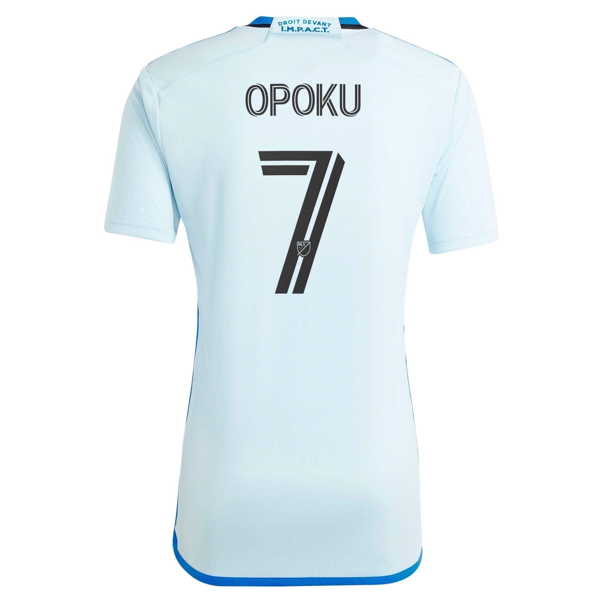 Kwadwo Opoku CF Montreal adidas 2024 La Main  Player Authentic T-shirt – Light Blue