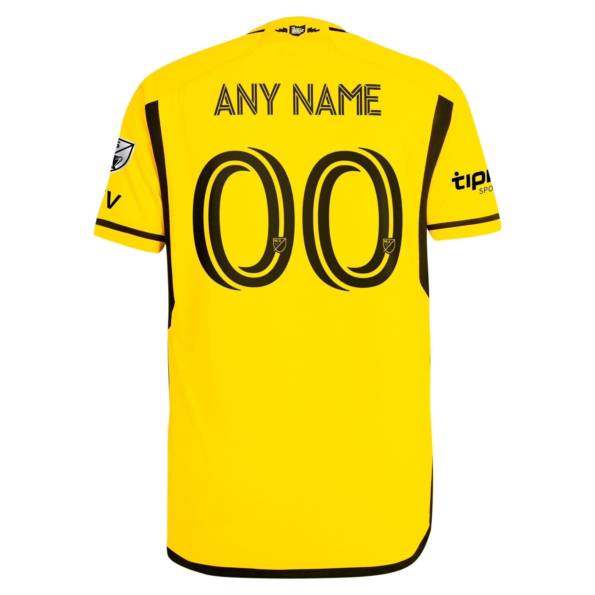 Columbus Crew adidas 2024 The Home Kit Custom Authentic T-shirt - Yellow