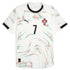Puma Cristiano Ronaldo Portugal away jersey 2025 with white base and colorful wave pattern